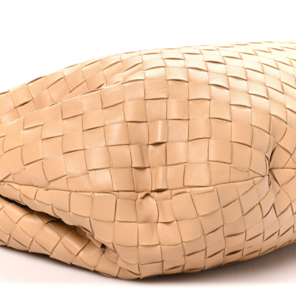 Nappa Intrecciato Small Jodie Hobo Almond