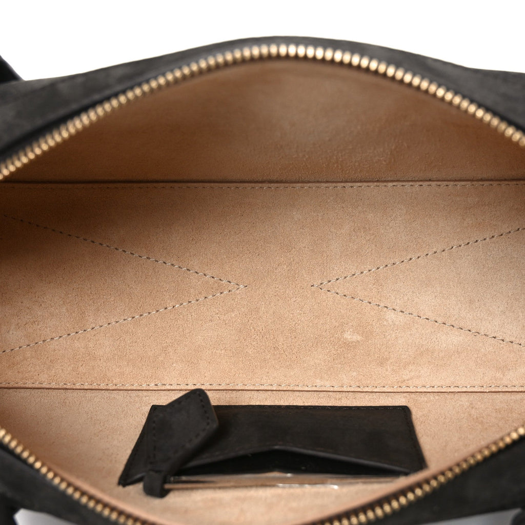 Nubuck Medium Le Teckel Bag Black Anthracite