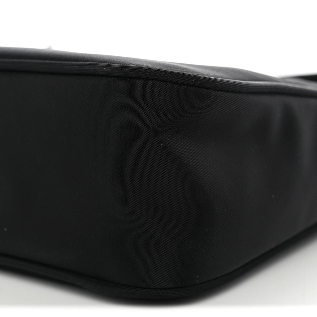Tessuto Nylon Saffiano Mini Re-Edition 2000 Bag Black
