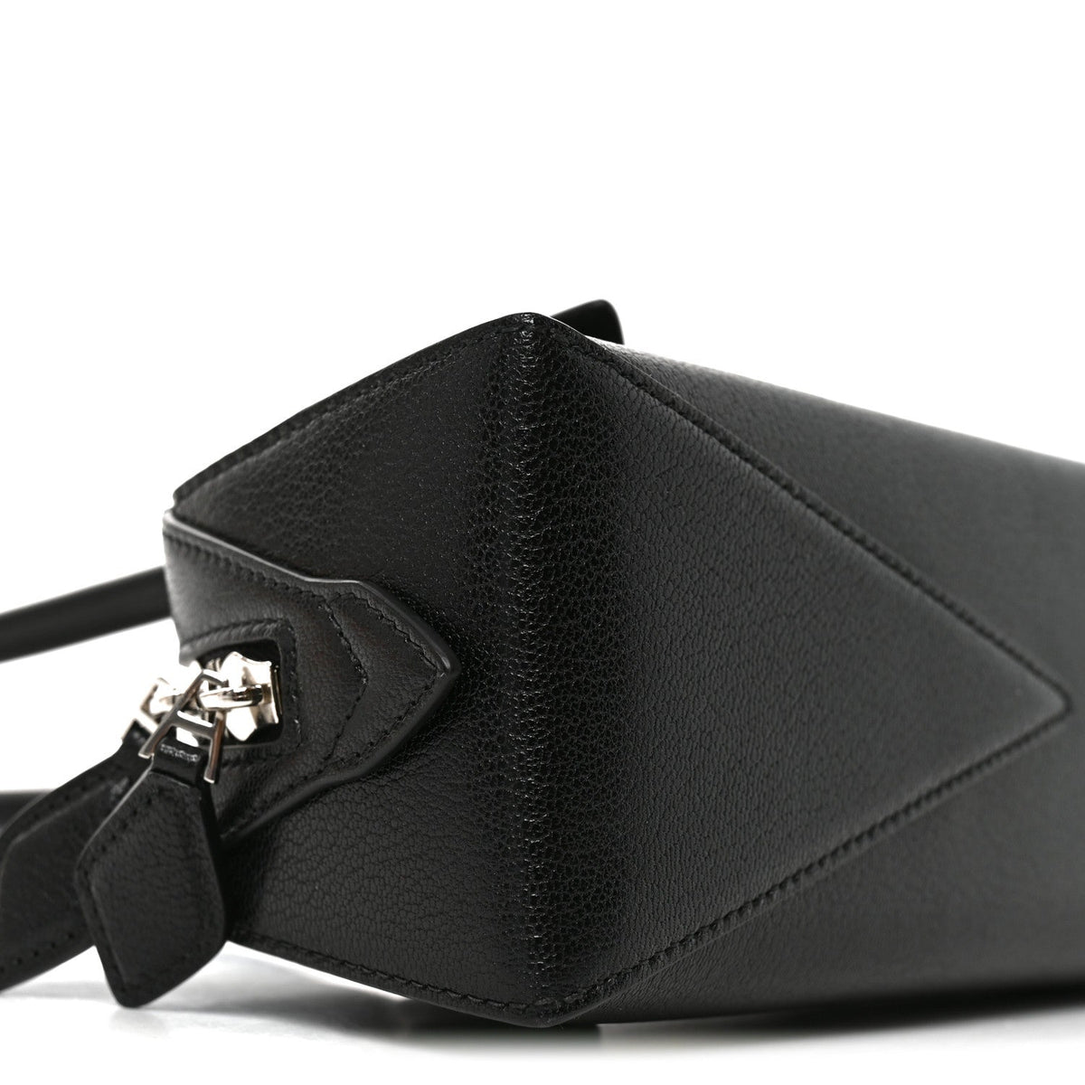 Shiny Goatskin Small Le Teckel Bag Black