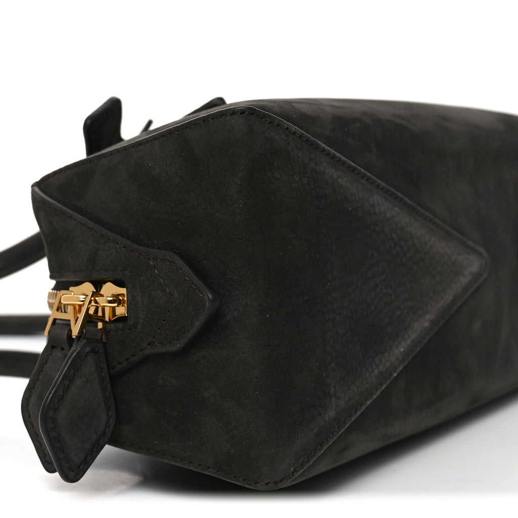 Nubuck Medium Le Teckel Bag Black Anthracite