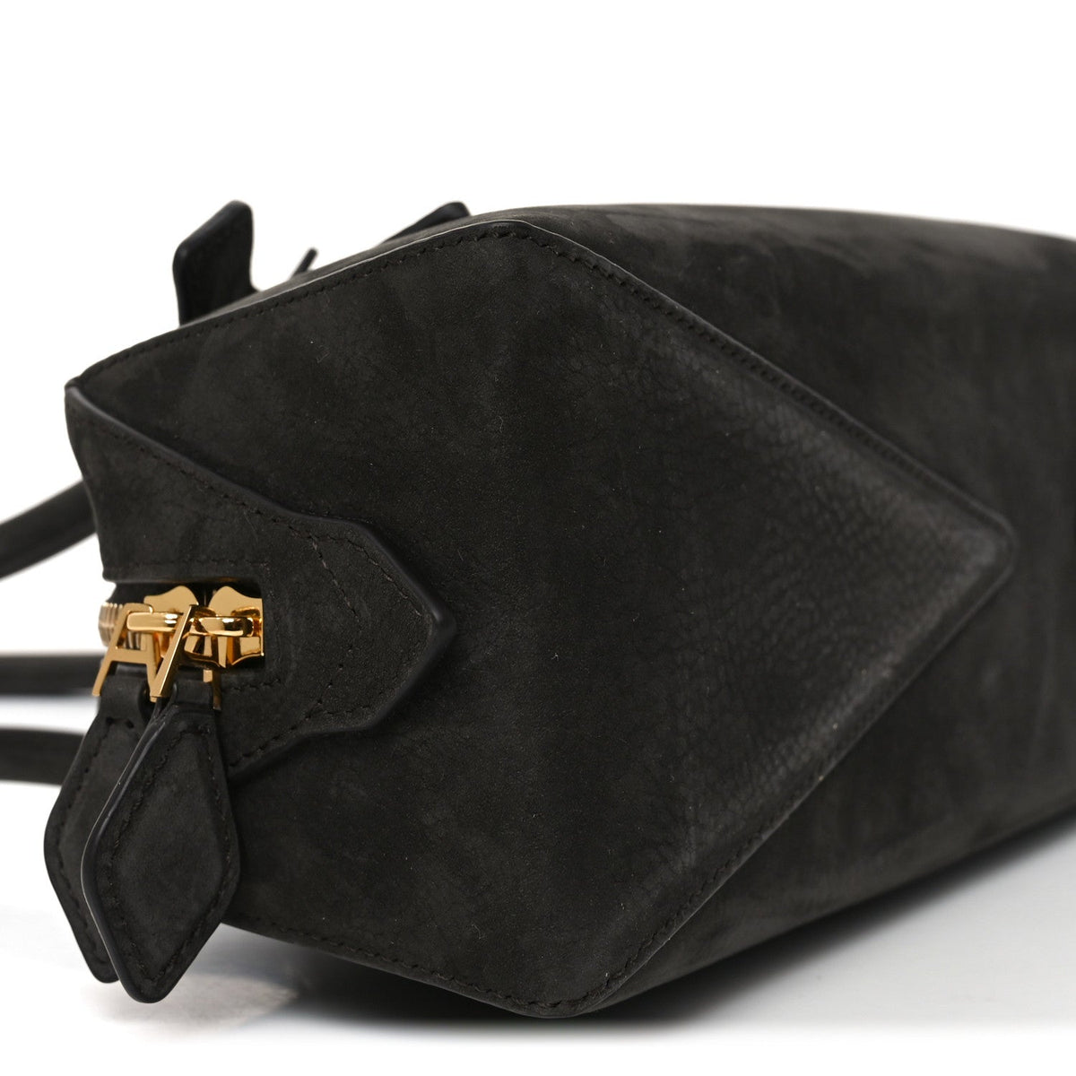 Nubuck Medium Le Teckel Bag Black Anthracite