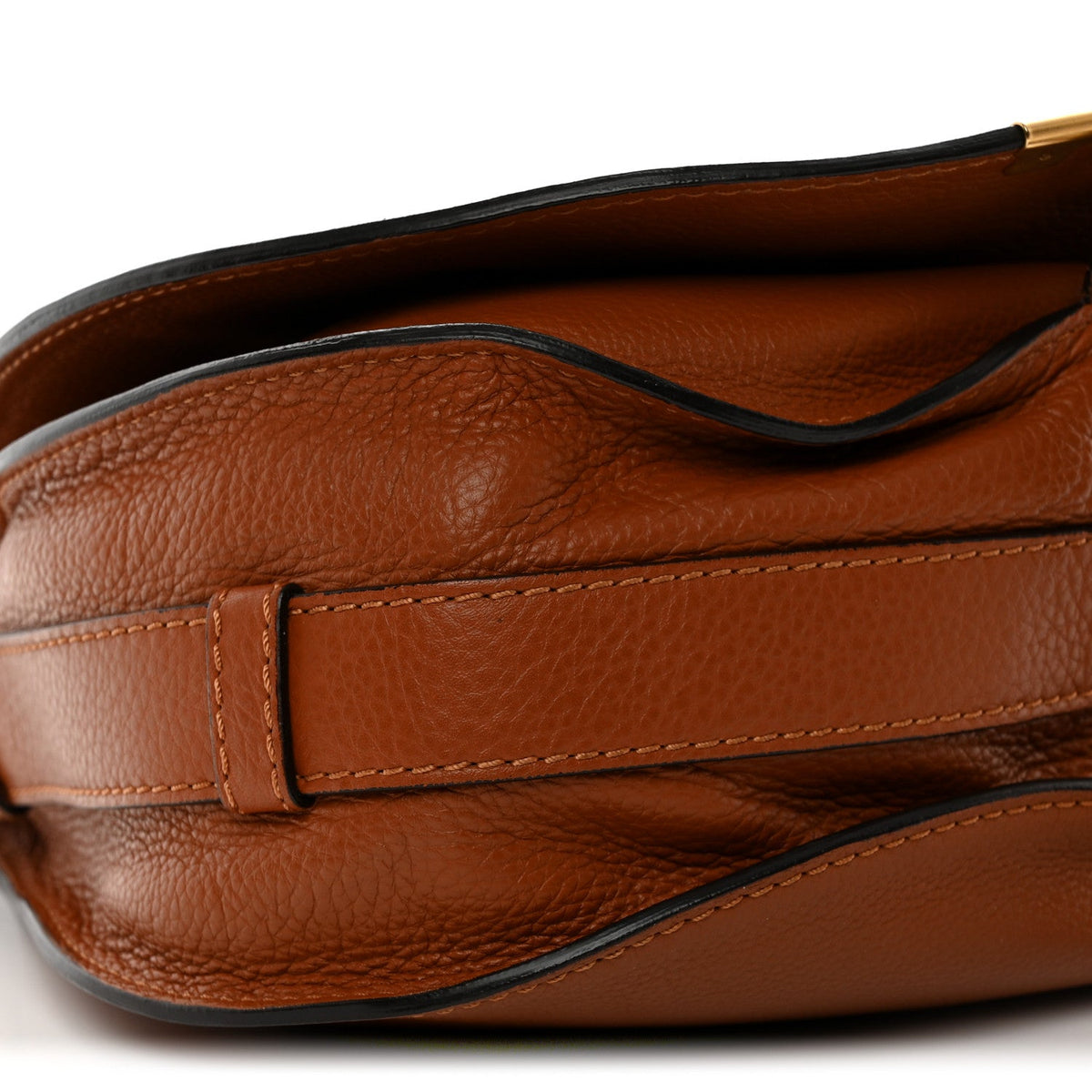 Calfskin Medium Marcie Round Crossbody Bag Tan