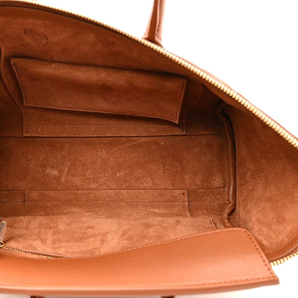 Supple Shiny Lambskin Little New Luggage Soft Tan