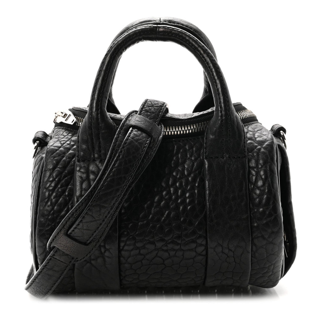 Pebbled Lambskin Mini Rockie Black Rhodium Hardware Black Rhodium Hardware