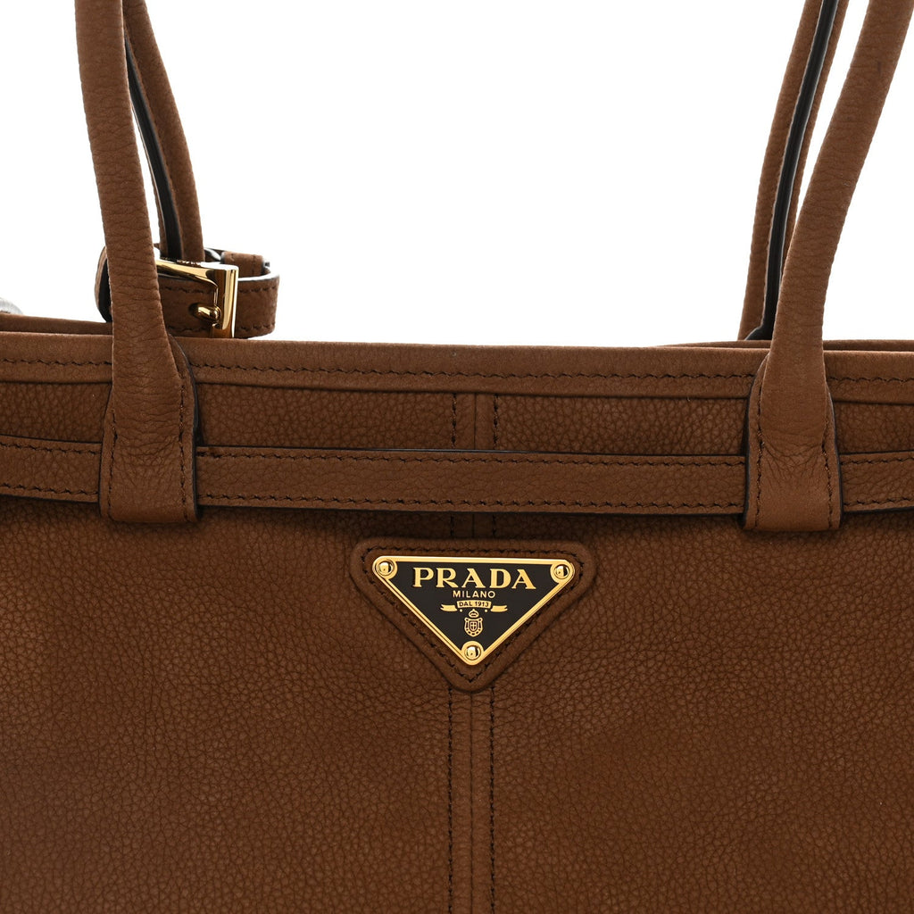 Nubuck Triangle Medium Bonnie Shoulder Bag Cacao