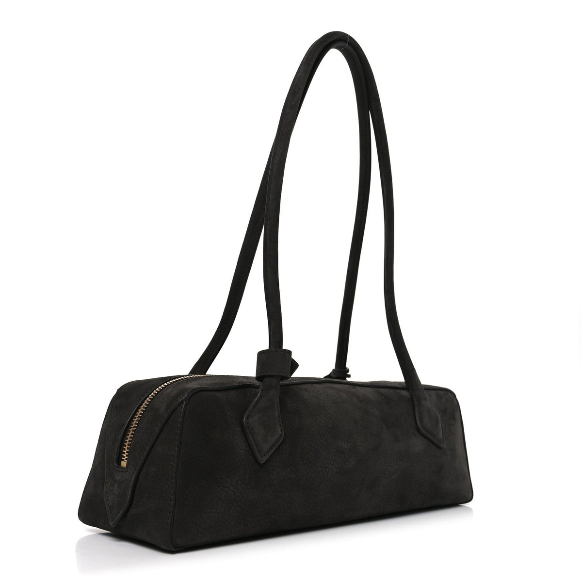 Nubuck Medium Le Teckel Bag Black Anthracite