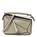Snakeskin Mini Puzzle Bag Marble Green