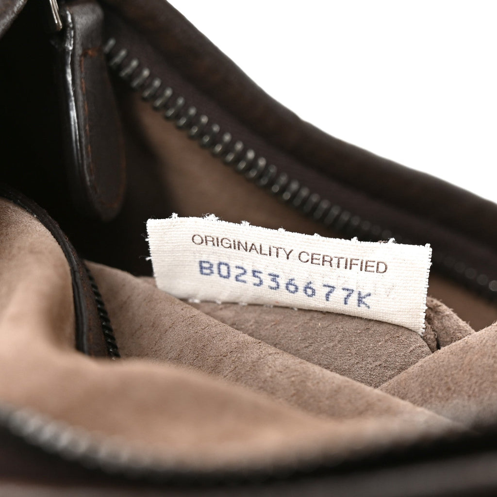 Nappa Intrecciato Medium Veneta Hobo Ebano