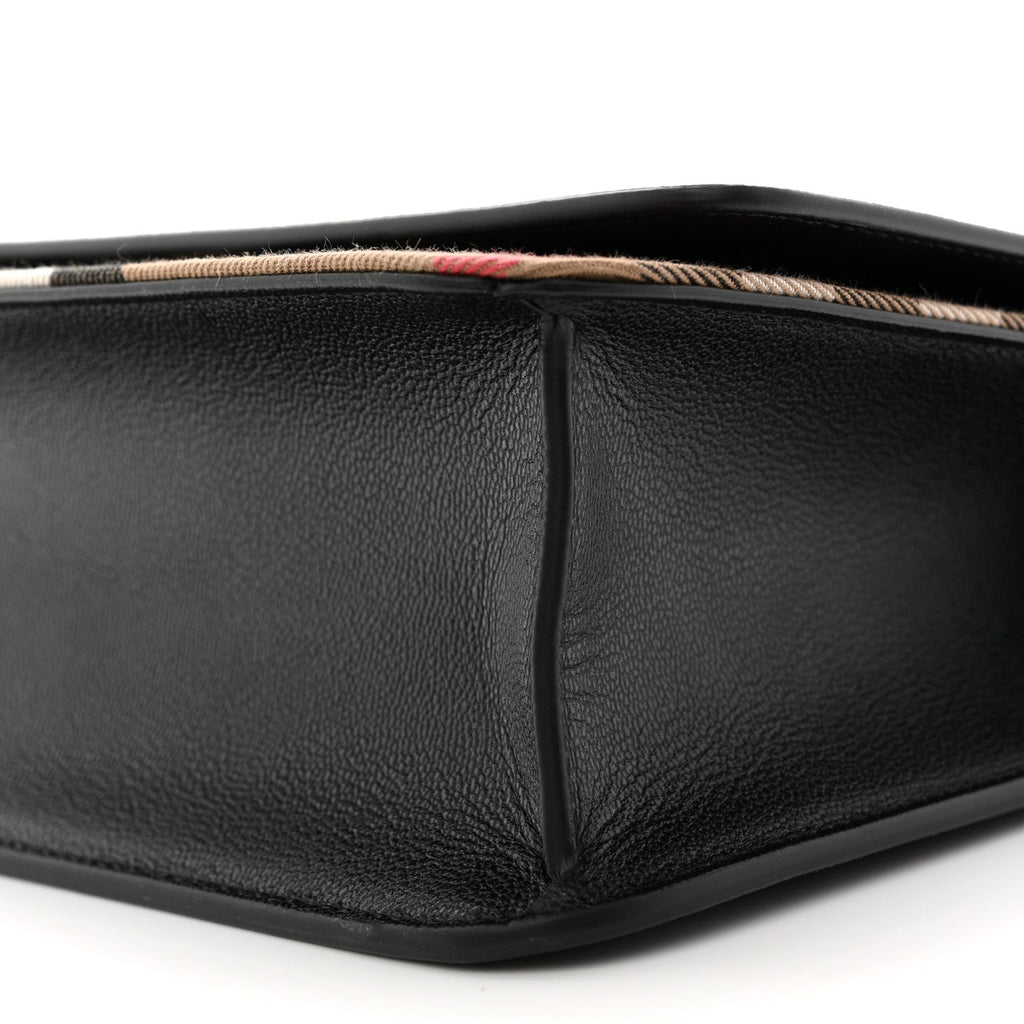Derby Calfskin House Check Mackford Crossbody Bag Black