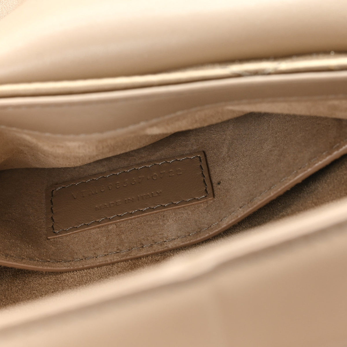 Satin Quilted Le 57 Diamond Shoulder Bag Mouse