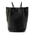 Calfskin Quilted Small C Backpack Black Black