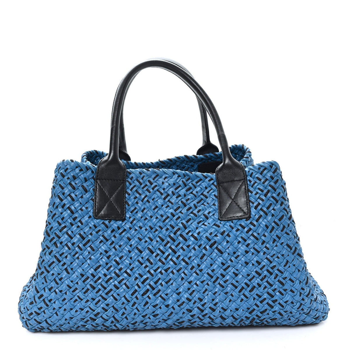 Nappa Intrecciato Large Cabat Blue Black