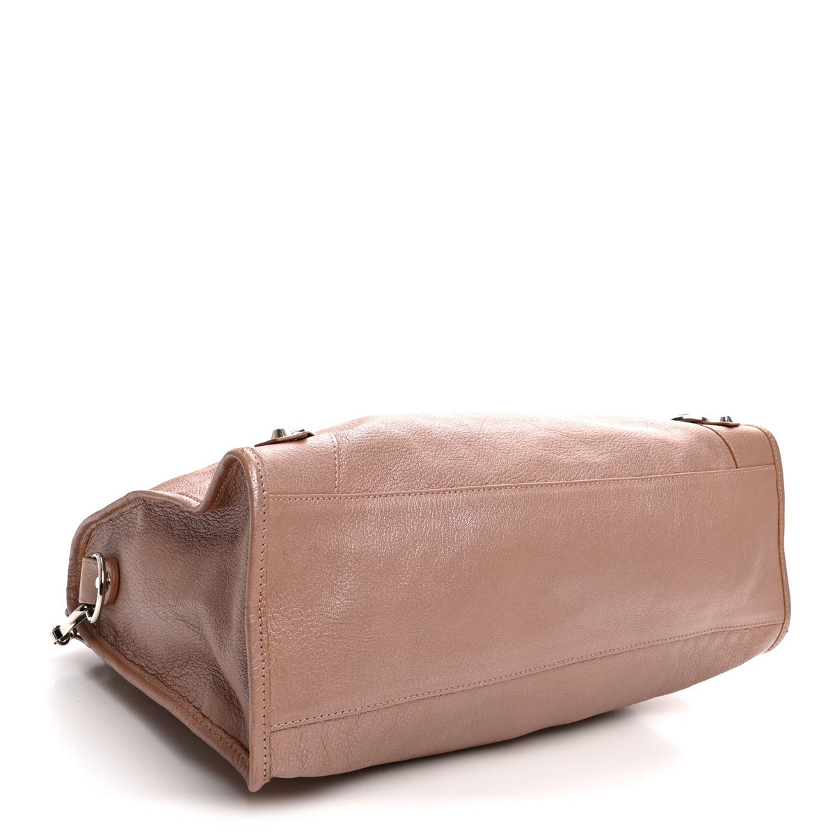 Pearlescent Goatskin Classic Palladium Hardware City Rose Rose Light