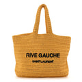 Raffia Rive Gauche Tote Yellow