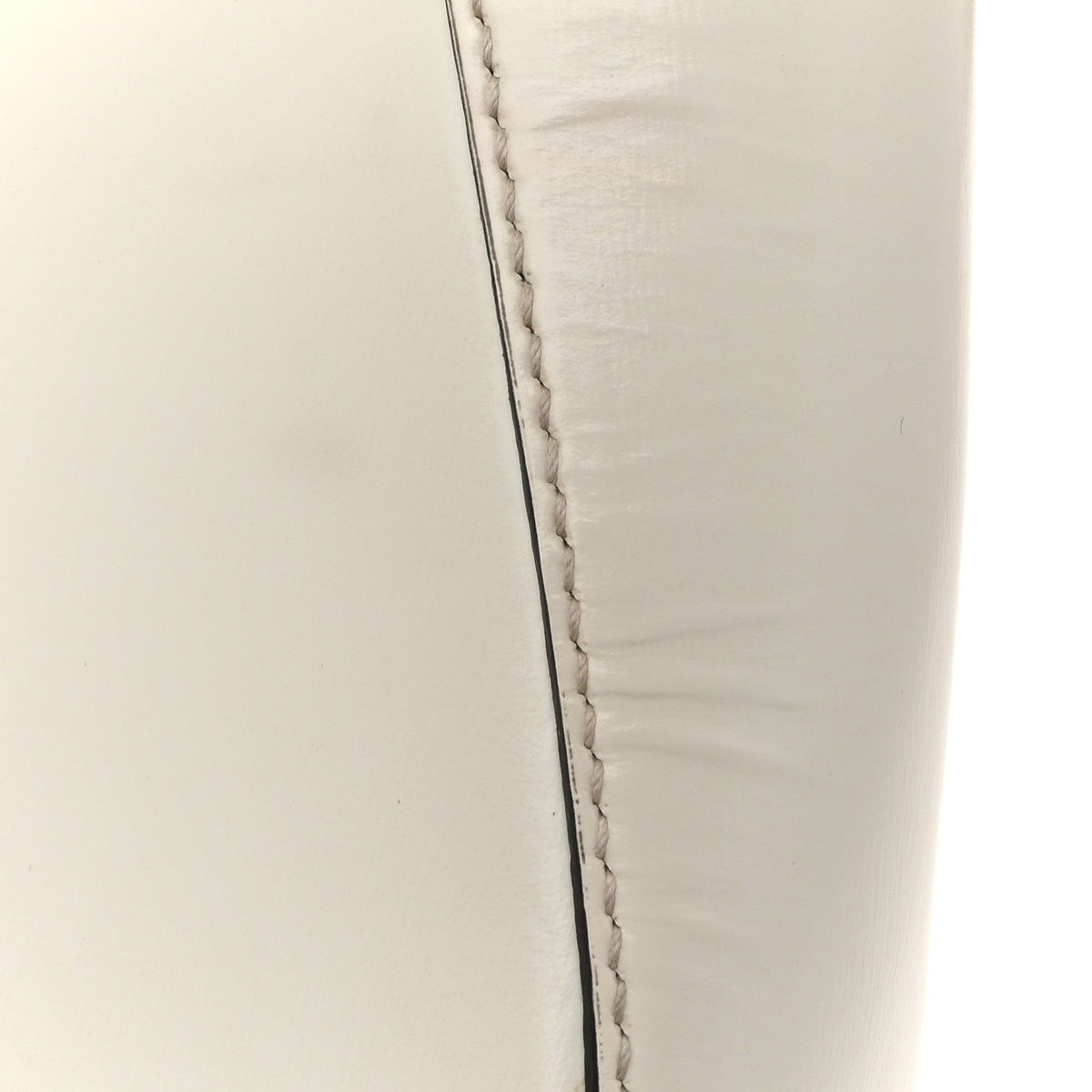 Brushed Calfskin Cleo Adjustable Strap Shoulder Bag White