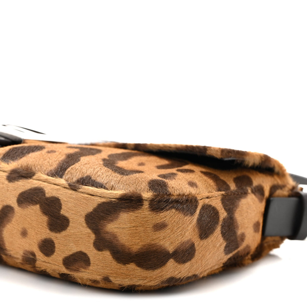 Calf Hair Vitello Jaguar Print Baguette Re Edition 26424 Moro Natural