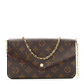 Monogram Pochette Felicie Chain Wallet Fuchsia