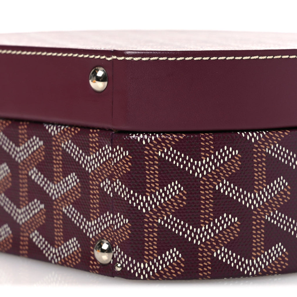 Goyardine Alto Hatbox Burgundy
