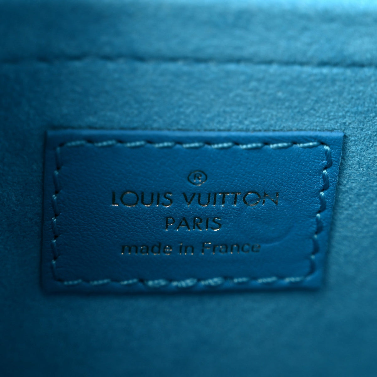 Calfskin Nanogram Embossed Speedy Bandouliere 20 Blue