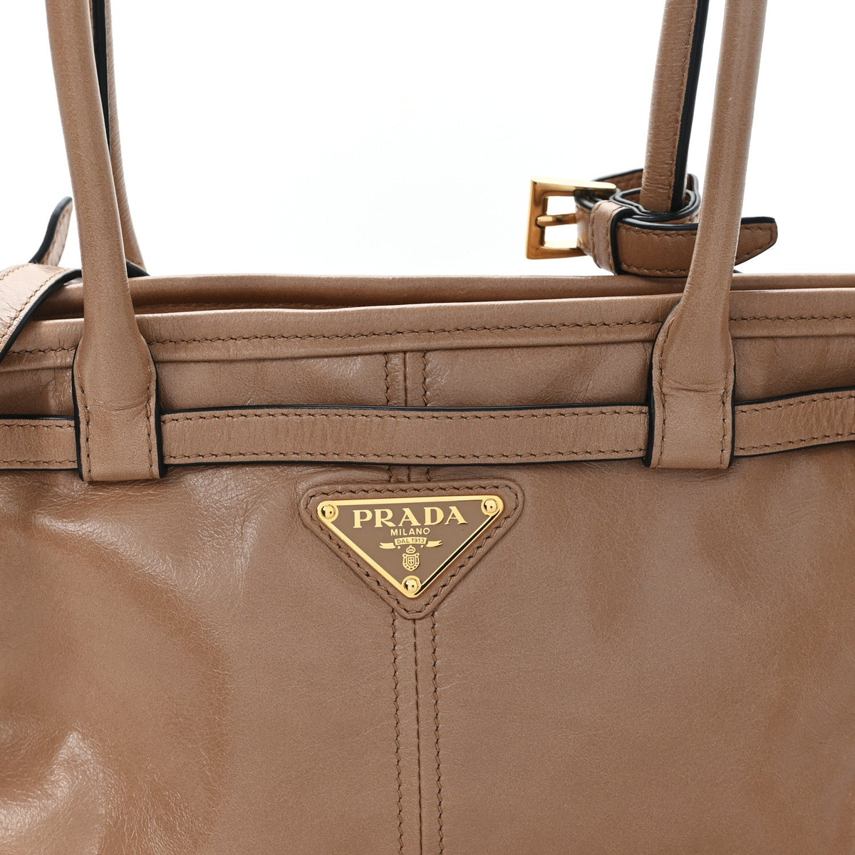 Shiny Nappa Medium Bonnie Shoulder Bag Cameo