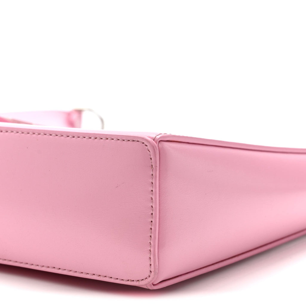 Box Calfskin Small Cut Out Shoulder Bag Pink