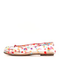 PVC Confetti Printed Tabi Ballerina Flats 39 Multicolor