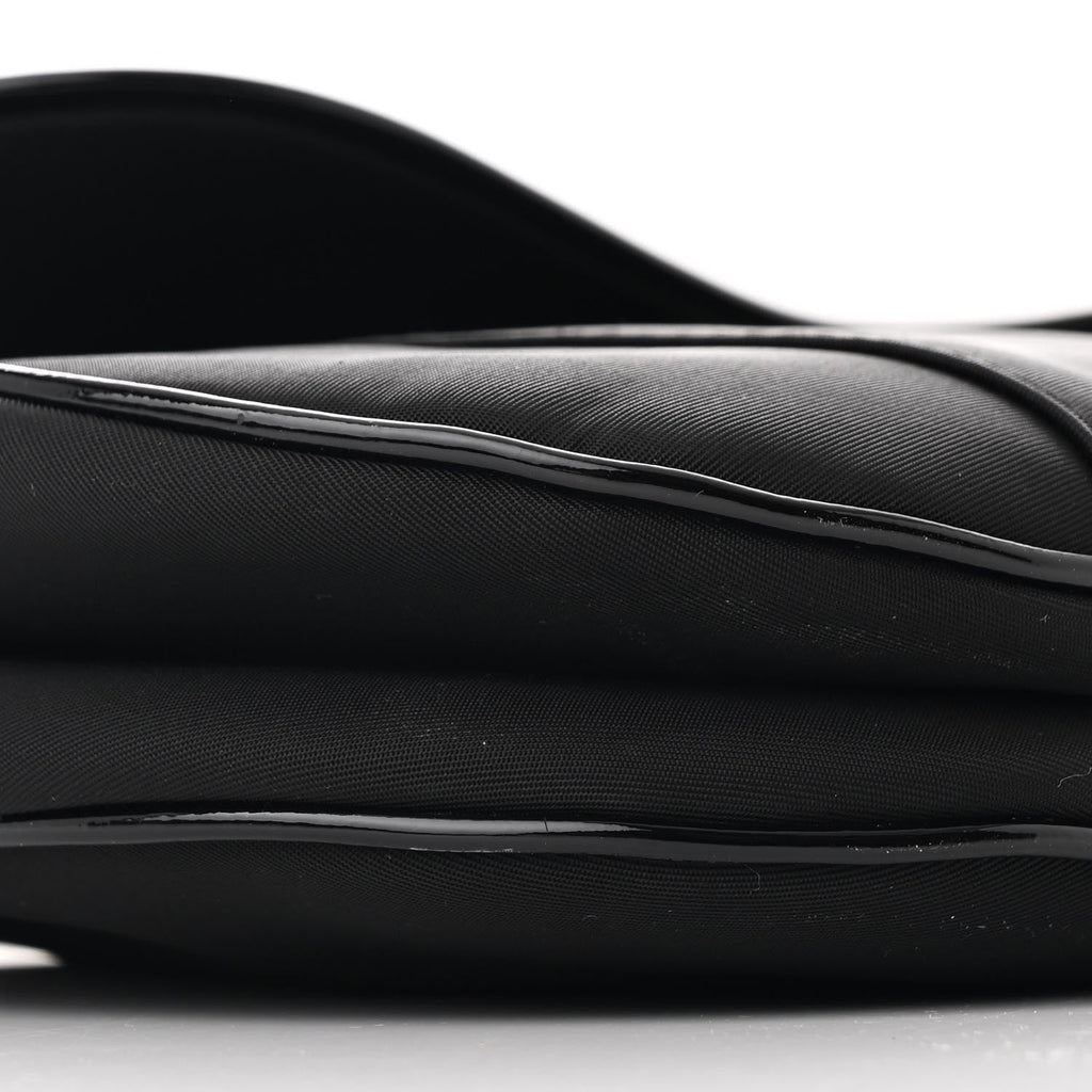 Nylon Saddle Bag Black
