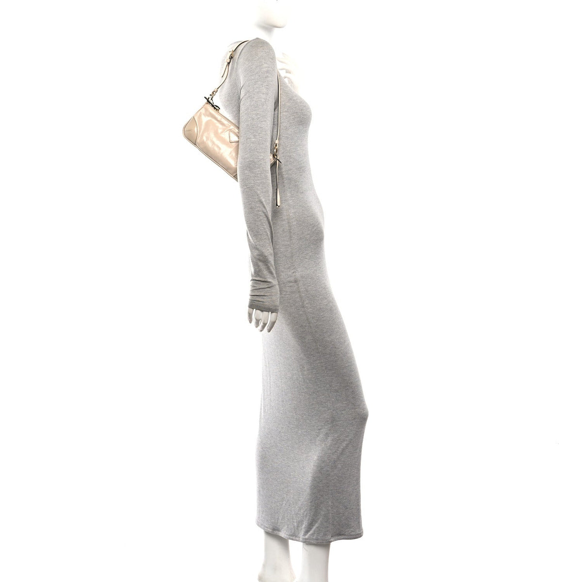 Soft Lux Calfskin Re-Edition 2002 Shoulder Bag Travertine
