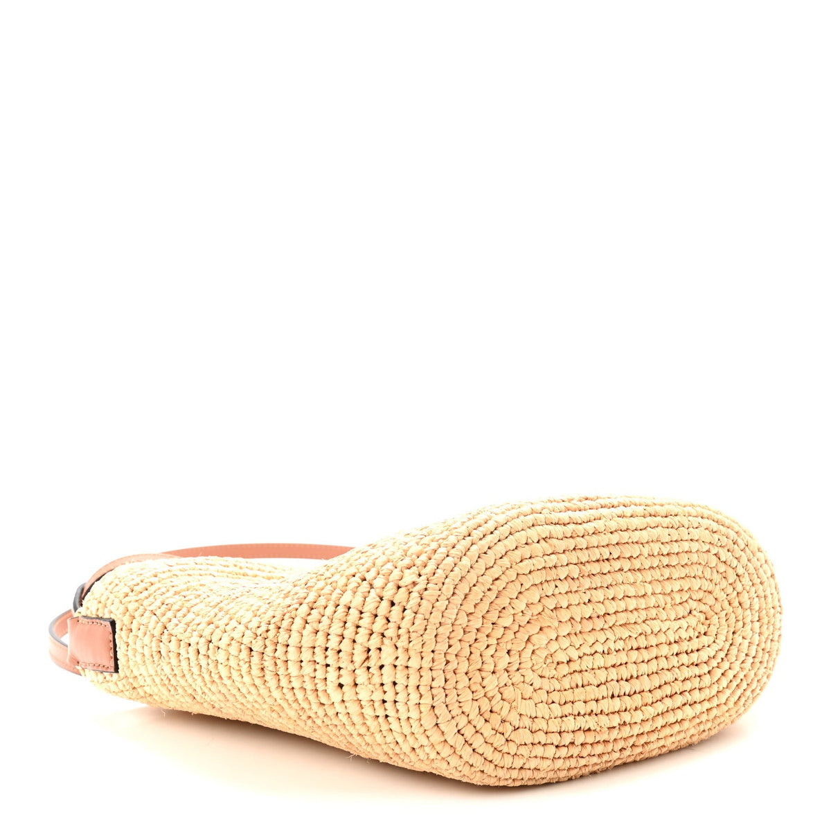 Calfskin Raffia Paulas Ibiza Pochette Bag Natural Tan