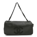 Lambskin Studded CC East West Flap Grey