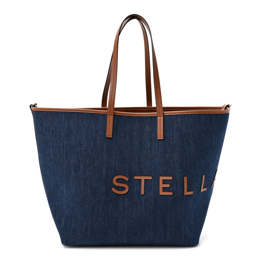 Denim Logo Tote Blue
