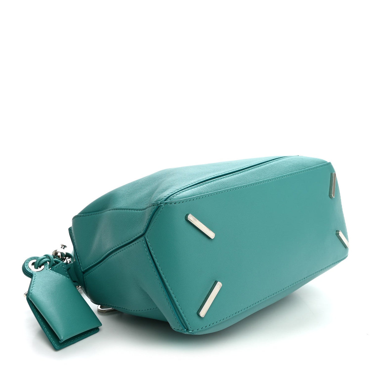 Nappa Lambskin Small Featherlight Puzzle Bag Aquamarine
