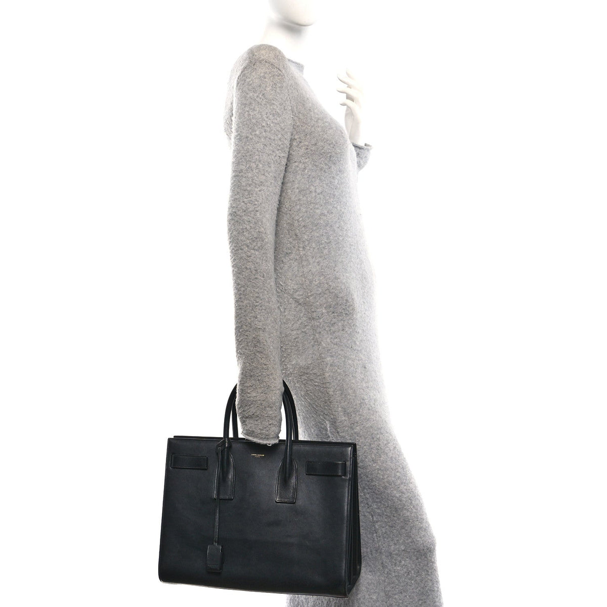 Calfskin Large Sac De Jour Carryall Black