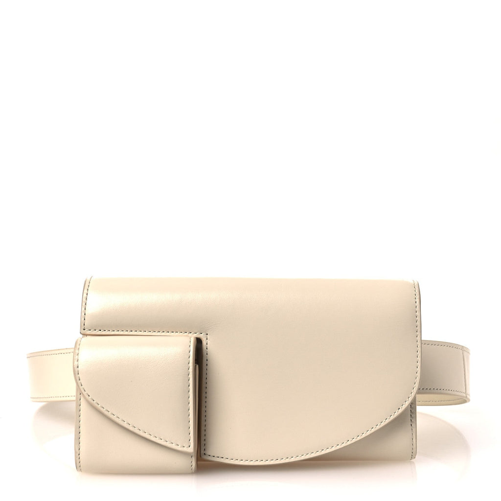 Smooth Calfskin Horizontal Belt Bag Ivory