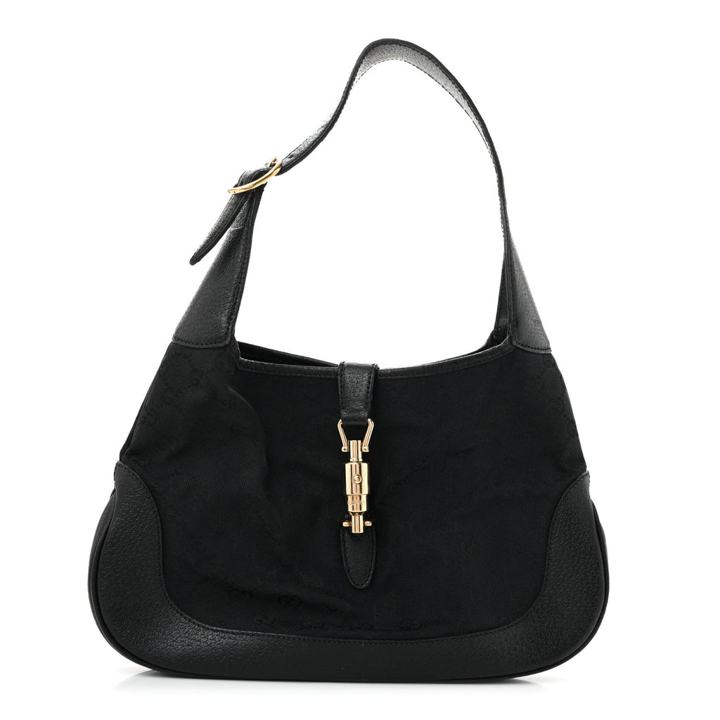 Monogram Small Jackie O Hobo Black