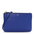 Lambskin Small Trio Crossbody Bag Indigo
