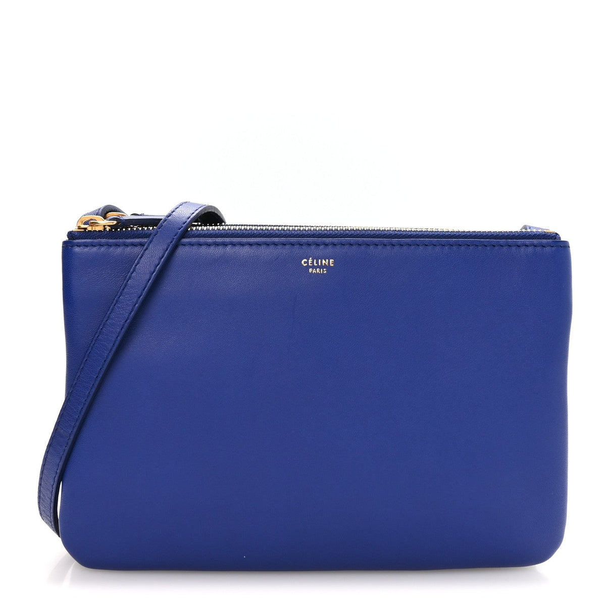 Lambskin Small Trio Crossbody Bag Indigo