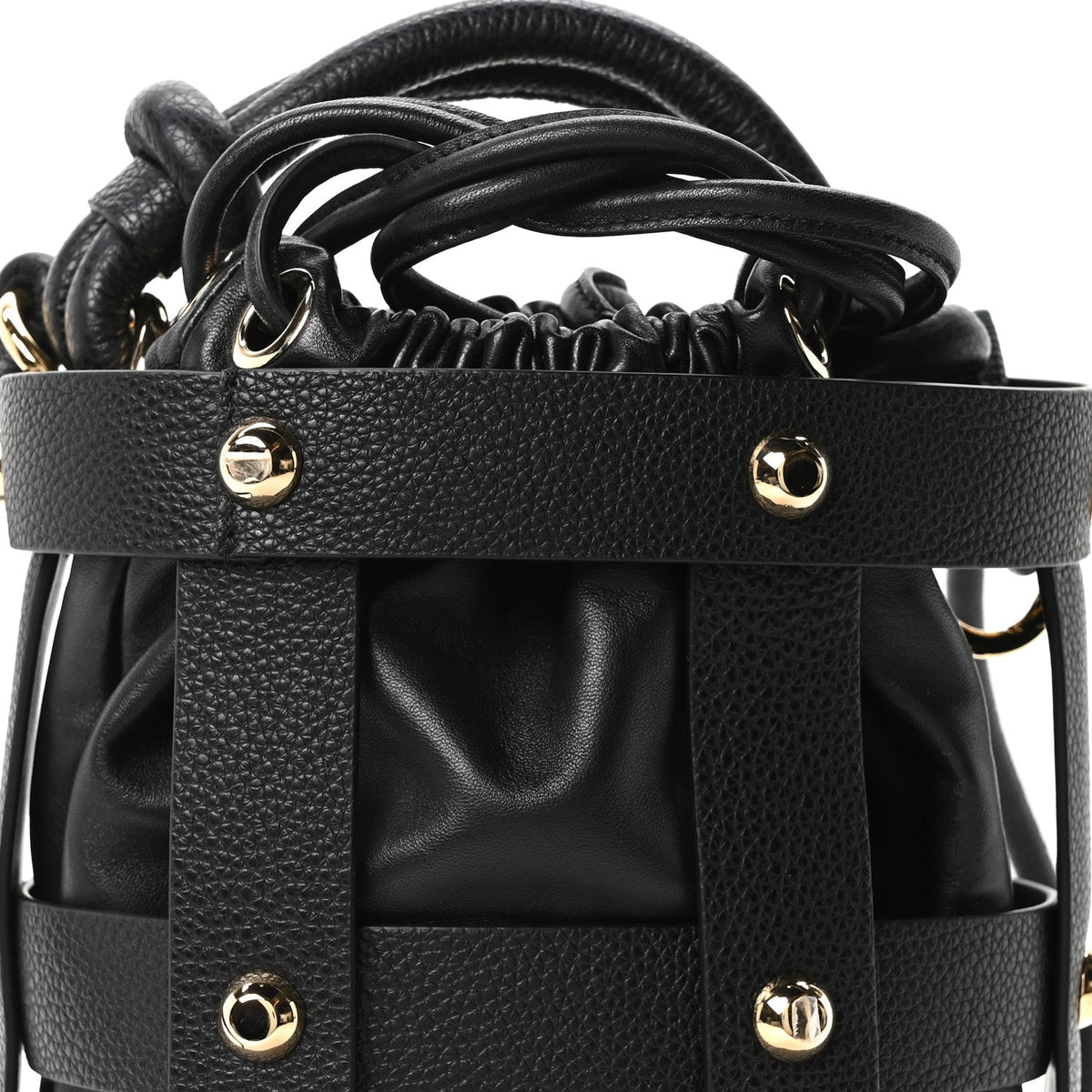 Calfskin Cage Bag Black