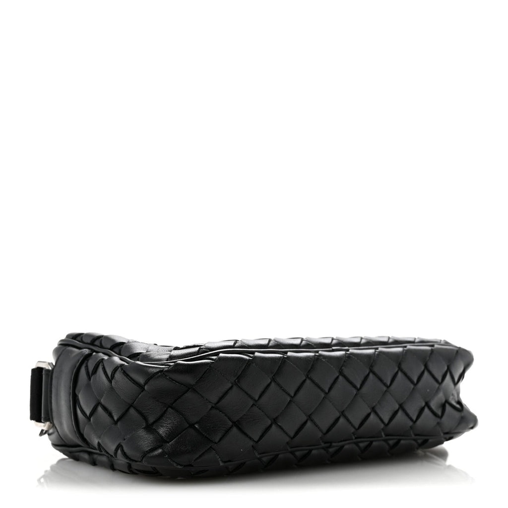 Nappa Intrecciato Small Classic Camera Bag Black