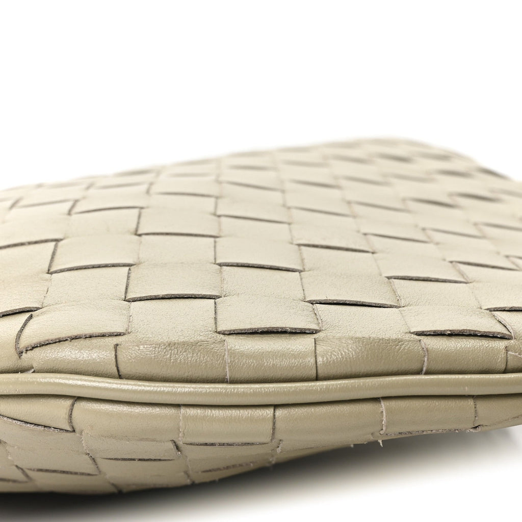 Calfskin Intrecciato Virgule Travertine