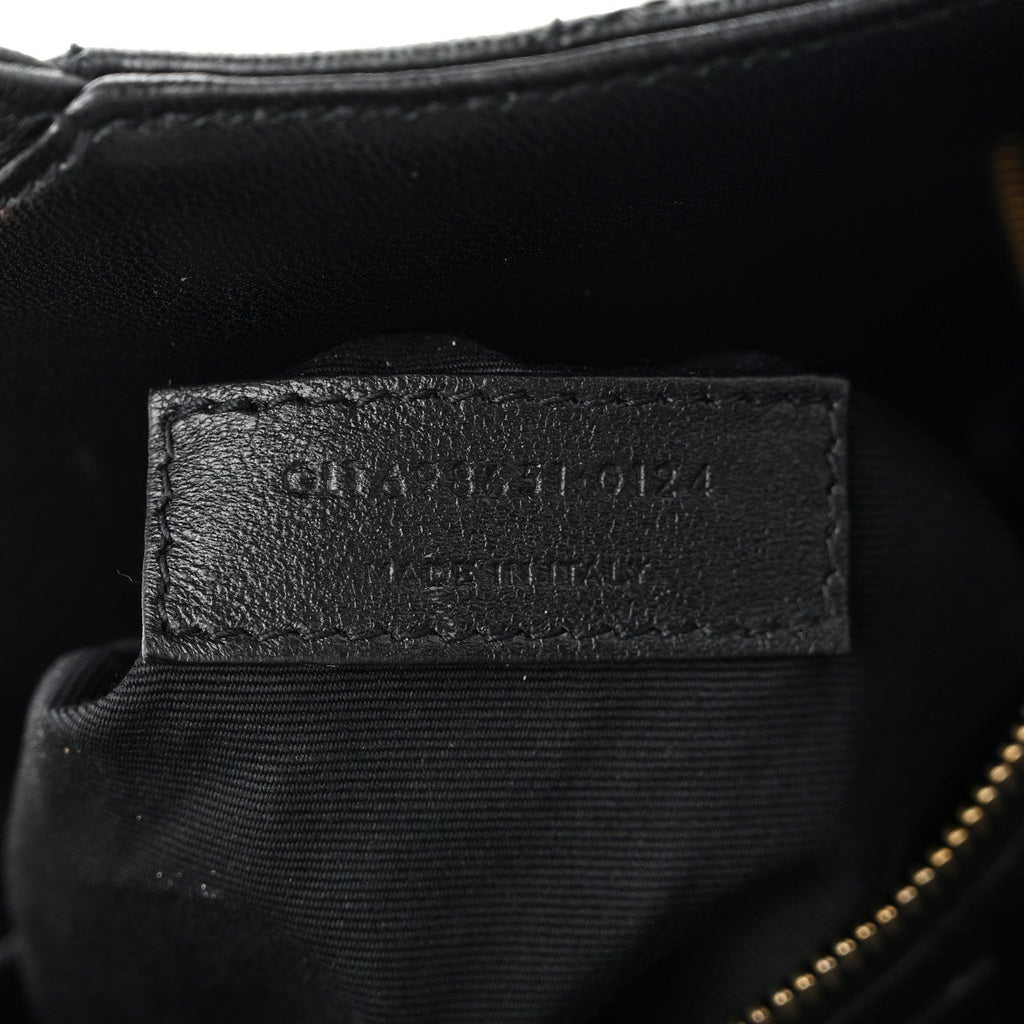 Lambskin Quilted Maxi Icare Shopping Tote Black