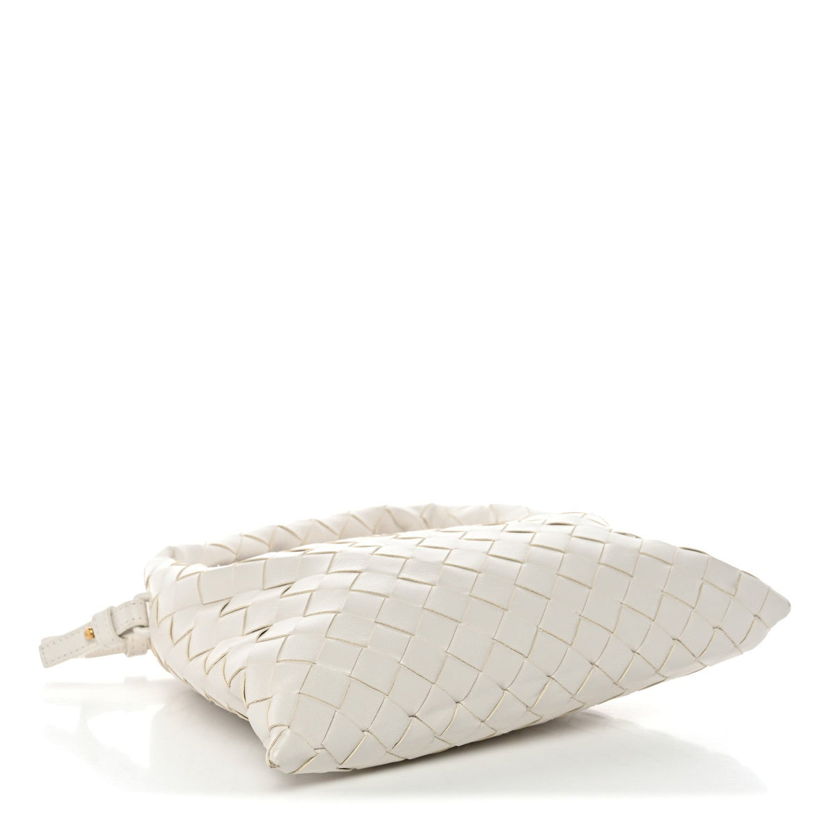Calfskin Intrecciato Mini Hop White