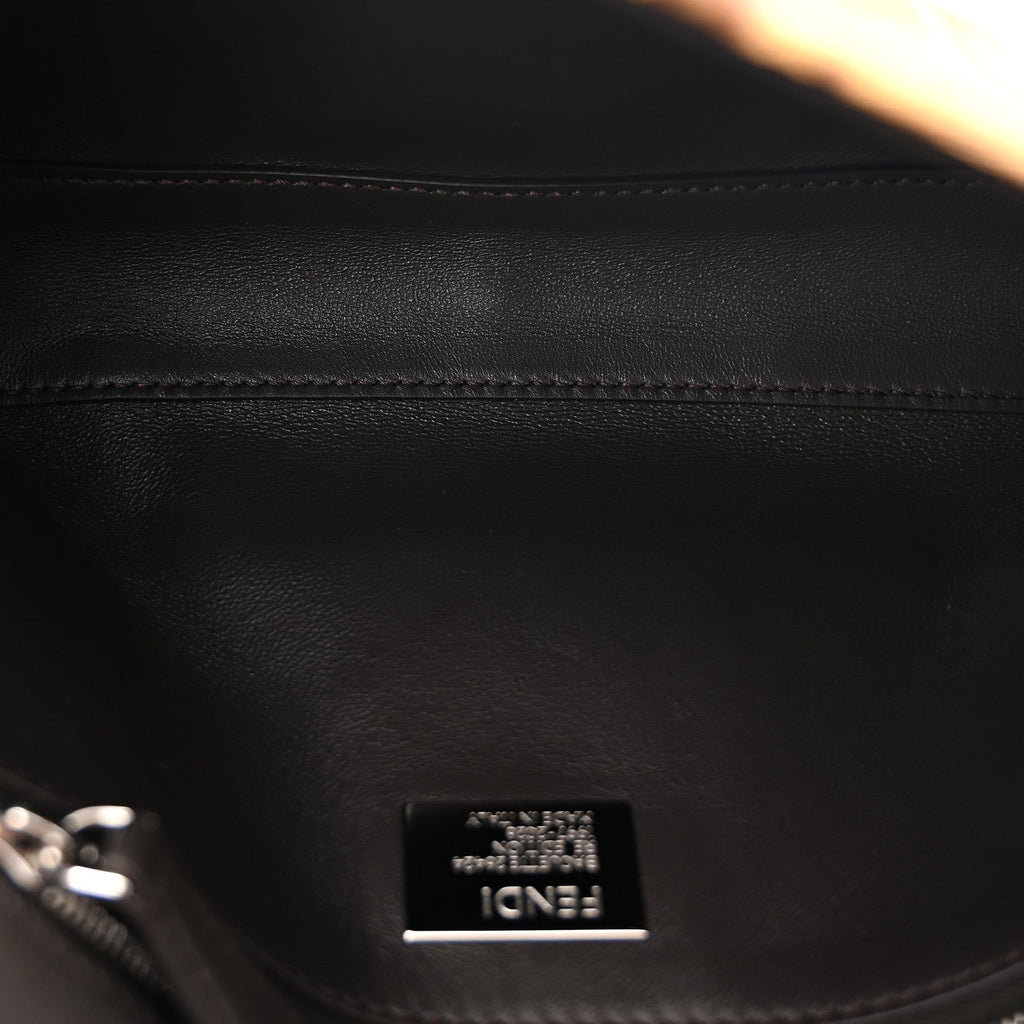 Calf Hair Vitello Jaguar Print Baguette Re Edition 26424 Moro Natural