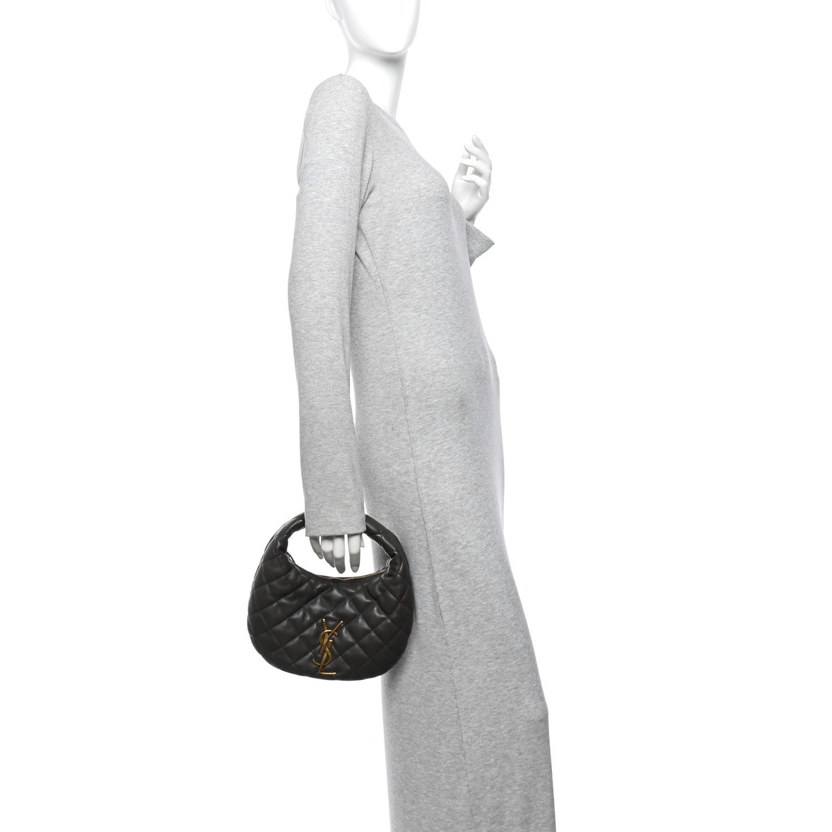 Lambskin Quilted Icarino Bag Urban Grey