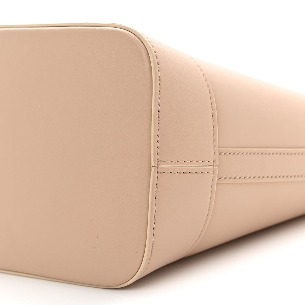 Smooth Calfskin Small Cuir Triomphe Bucket Bag Nude