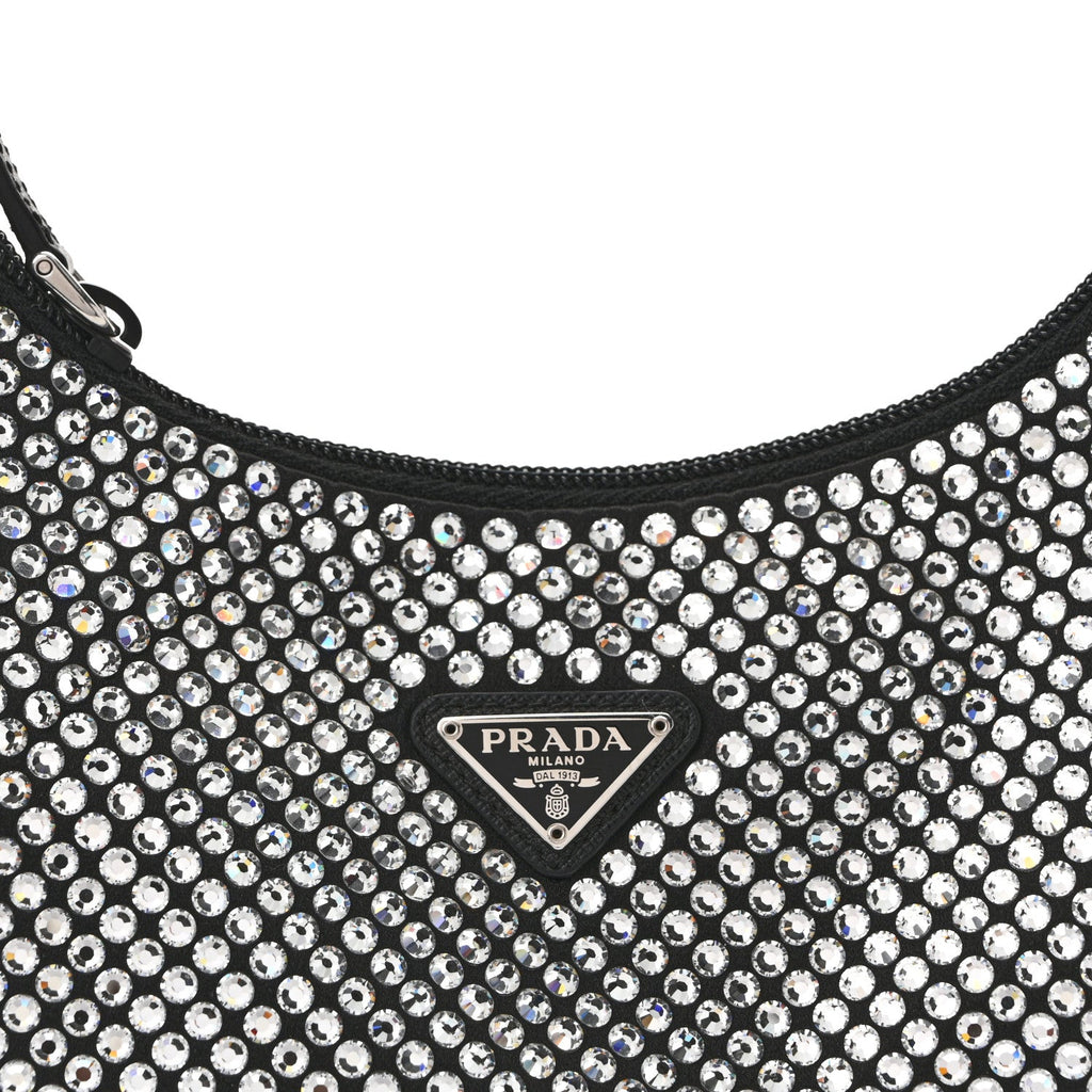 Satin Crystal Mini Re-Edition 2000 Bag Cristal