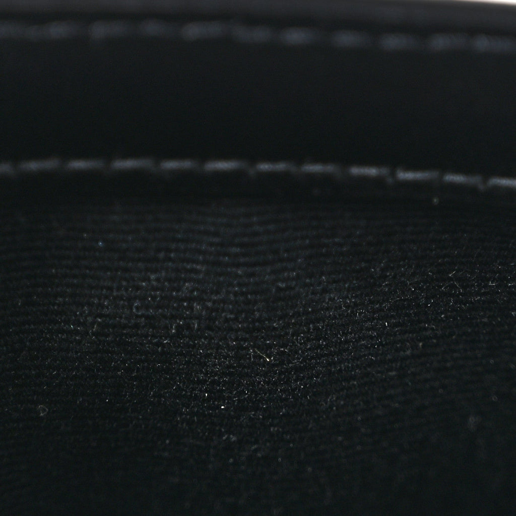 Smooth Shiny Calfskin Monogram Uptown Pouch Black