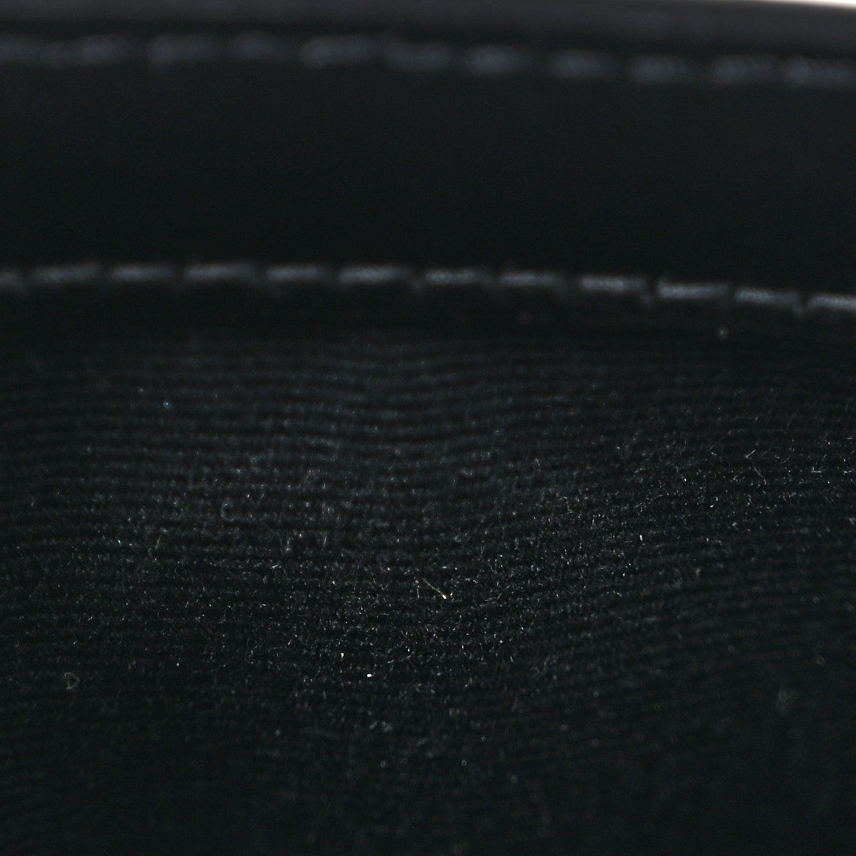 Smooth Shiny Calfskin Monogram Uptown Pouch Black