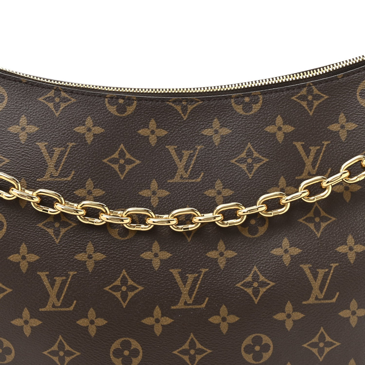 Reverse Monogram Loop Hobo